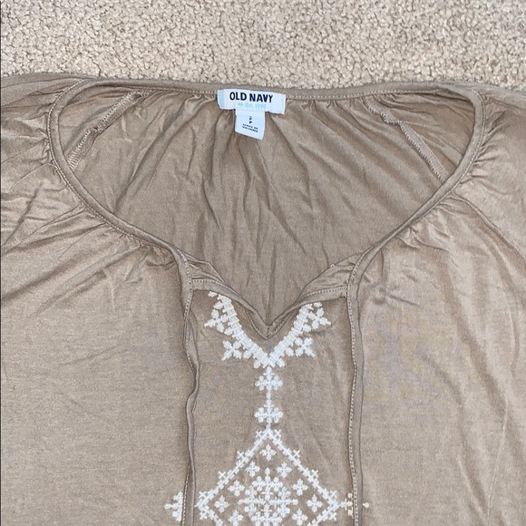 Boho Beige Long Sleeve Shirt - Picture 5 of 6